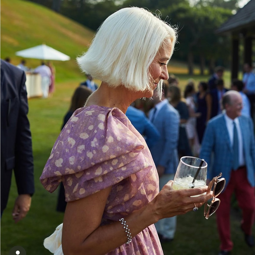 Ulla Johnson’s Athena Dress Lavender Handprint Dot